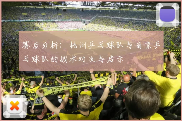 赛后分析：杭州乒乓球队与南京乒乓球队的战术对决与启示