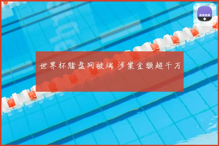 世界杯赌盘网被端 涉案金额超千万