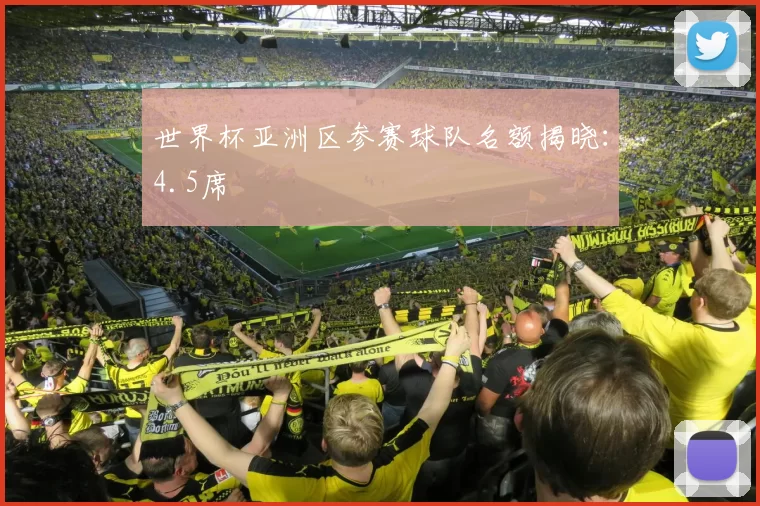 世界杯亚洲区参赛球队名额揭晓:4.5席